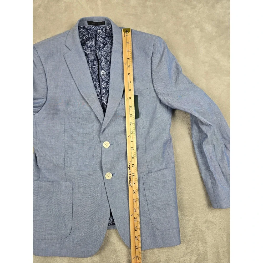 Lauren Ralph Lauren Sport Coat Kids Youth 16R Light Blue Paisley Lining *Read